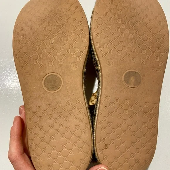 Penelope Chilvers Tan Plaited Leather Espadrille 38 - Picture 4 of 6